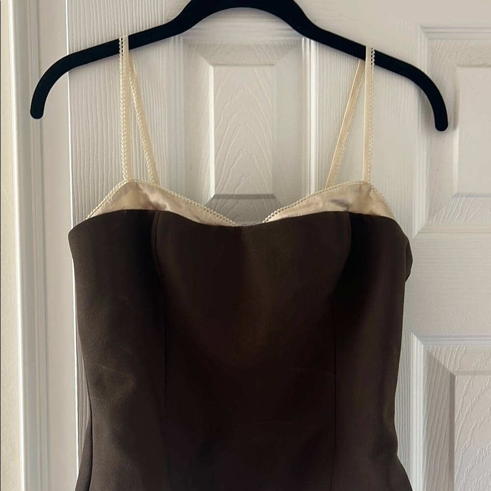 Reformation Elegant Brown Tank Top